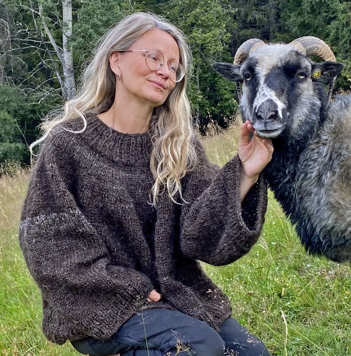 Gammalnorsk spælsau på beite - Kraftull